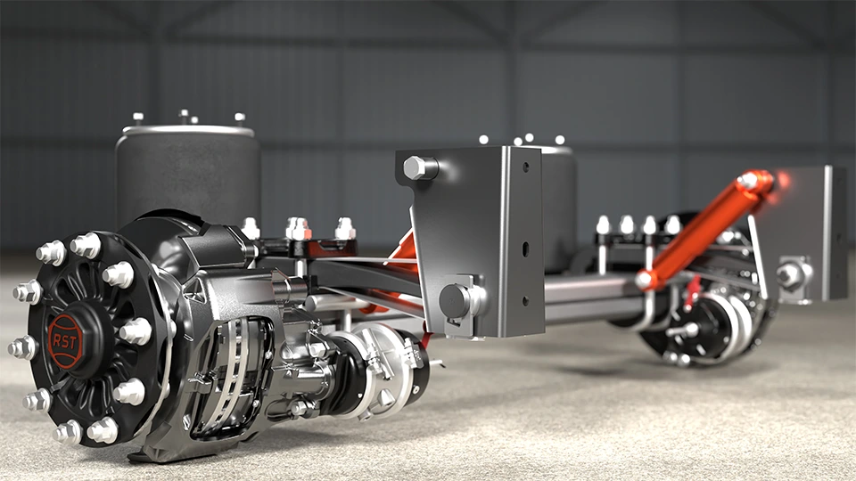 رندر محور تریلی